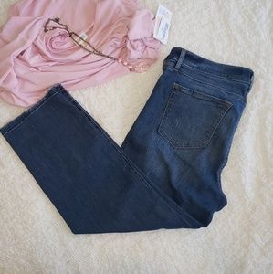 Loft Jeans chewed hem and let out hem